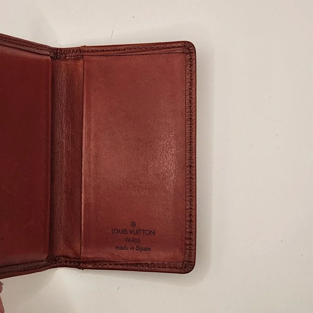 Louis Vuitton Epi Leather Pocket Organizer Kenyan Fawn Wallet Card Case Spain